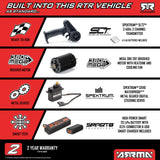 Arrma ARA2137T1 Quake Grom 1/16 Brushed 4X4 Truck RTR Battery Charger Red