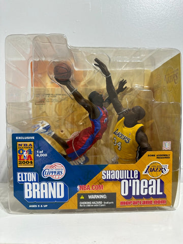 Elton Brand Clippers And Shaquille O'Neal Lakers NBA 2004 All-Star Mcfarlane Figures