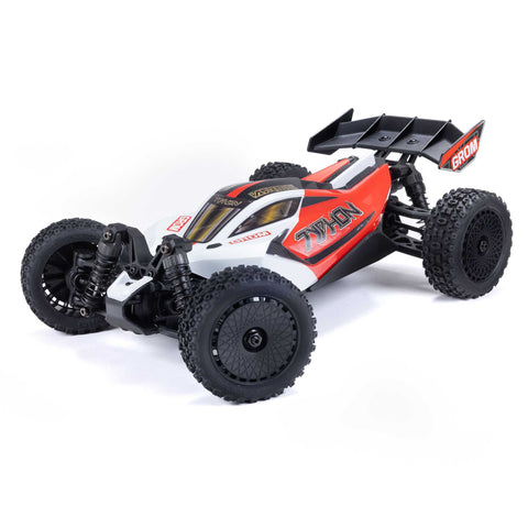 Arrma ARA2106T2 Typhon Grom 380 Brushed 4X4 Buggy RTR Battery Charger Red