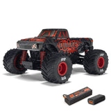 Arrma ARA2137T1 Quake Grom 1/16 Brushed 4X4 Truck RTR Battery Charger Red