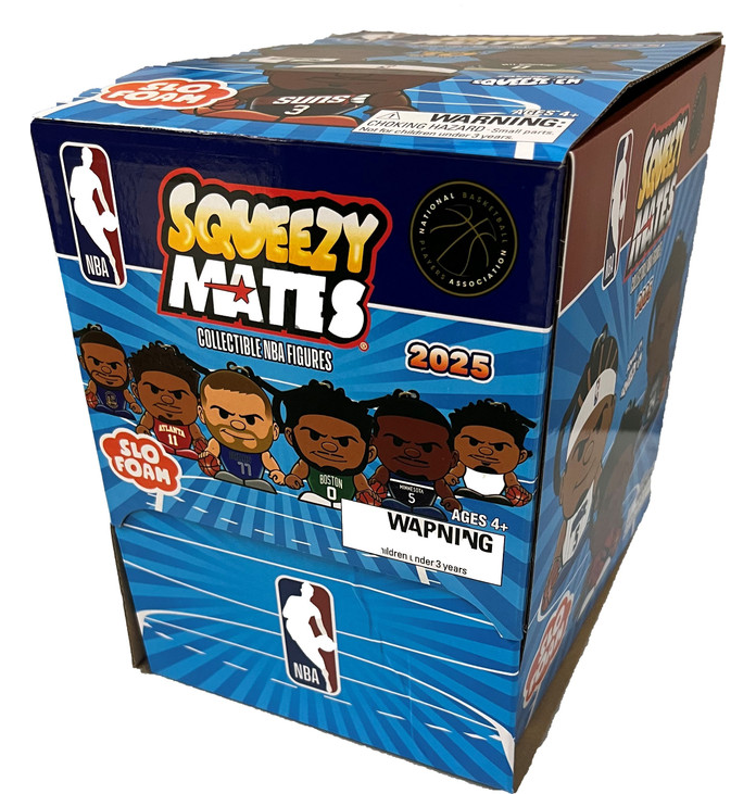 SqueezyMates 2025 NBA Gravity Feed Figure Box of 24 packs – SPORTS