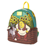 Loungefly Shrek & Donkey Sunflower Field Mini Backpack