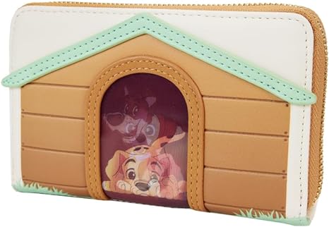 Loungelfy Disney I Heart Disney Dogs Triple LenticularZip Around Wallet