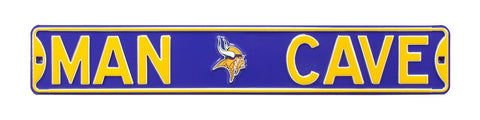 Minnesota Vikings Authentic Steel Street Sign Man Cave with Logo 36x6 36in