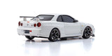 NISSAN SKYLINE GT-R R34 V.specⅡNür Kyosho Mini-Z AWD White 32629W