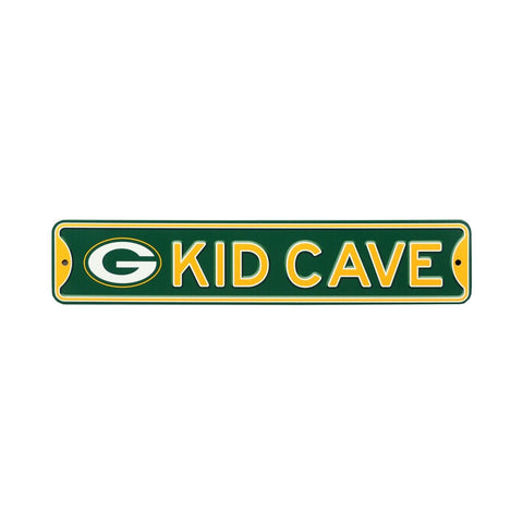 Green Bay Packers Steel Kid Cave Sign 16x3 16in