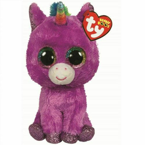 Rosette Unicorn Ty Beanie Boos Plush stuffed animal figure Small 8" new w/ tag