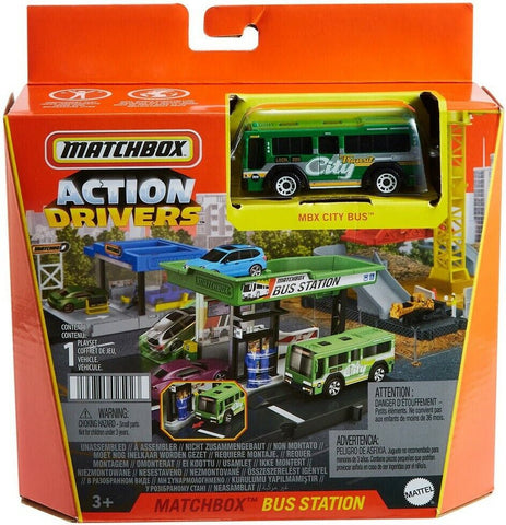 Matchbox Action Drivers Bus Station Playset