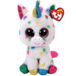 Harmonie Unicorn TY Beanie Boos Plush stuffed animal 6" Small New w Tags