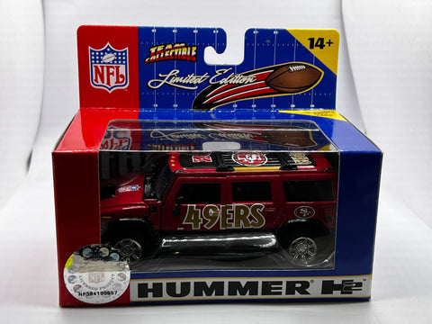 San Francisco 49ers NFL  Fleer Hummer H2 1:43 Scale Toy Vehicle New in Box