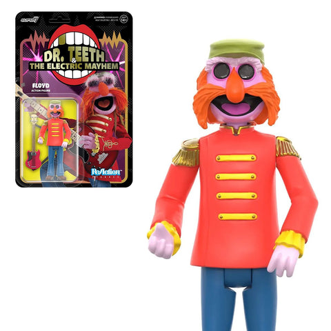 Floyd Dr. Teeth Electric Mayhem Muppets Super7 Reaction Action Figure