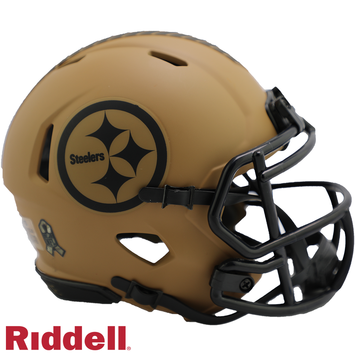 Check out this Riddell Flash alternate Steelers helmet