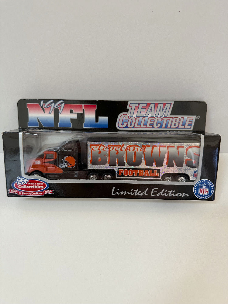 Cleveland Browns White Rose Collectibles 1999 NFL Tractor Trailer