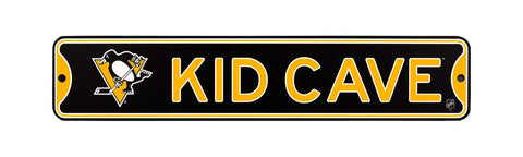 Pittsburgh Penguins Authentic Street Signs NHL Steel Kid Cave Sign
