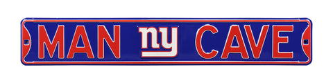 New York Giants Authentic Steel Street Sign Man Cave with Logo 36x6 36in