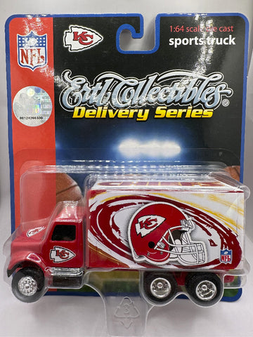 Kansas City Chiefs Fleer NFL Sports Truck Delivery Series Toy Vehicle 1:64 Scale