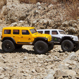AXI00002T2 Axial 1/24 SCX24 Yellow Jeep Wrangler JLU CRC Rock Crawler 4WD