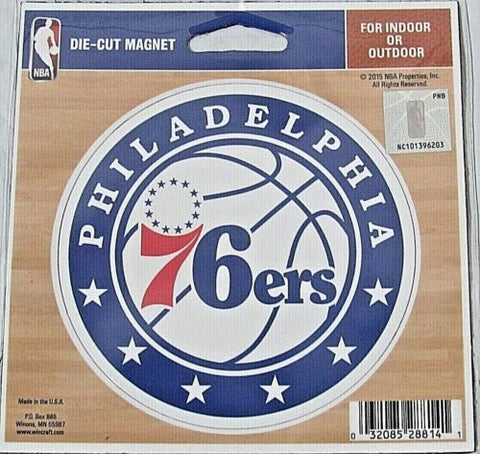 Philadelphia 76ers Laser Cut Logo Steel Magnet Logo Authentic Street Signs