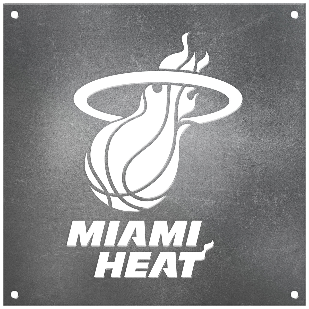 miami heat black and white logo