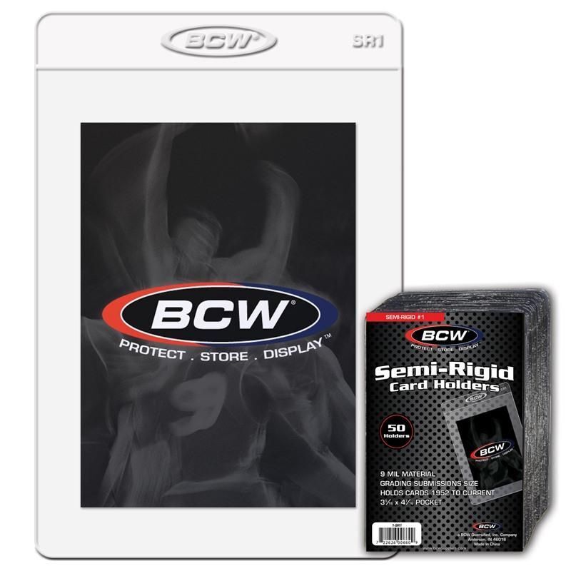 5x7 Photo Topload Holders (5 count) - Rigid Plastic Sleeves - BCW Brand