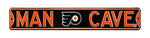NHL Philadelphia Flyers Man Cave Sign, Metal Wall Decor- Large, Heavy Duty Steel Road Sign  Hockey Home Decor for Garage, Office, and Gifts for Men