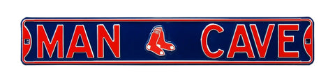 Boston Red Sox Authentic Steel Street Sign Man Cave with Logo 36x6 36in