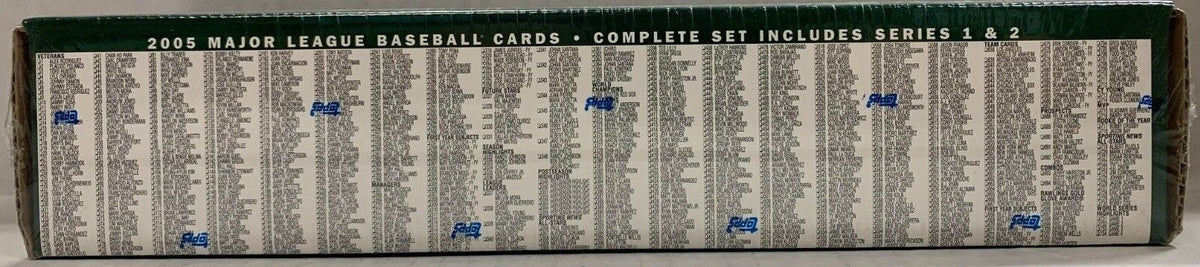 2005 Topps MLB 733 Cards Complete Series 1 & 2 Factory Set Sealed –  Collectors Crossroads