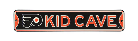 Philadelphia Flyers Steel Kid Cave Sign 16x3 16in