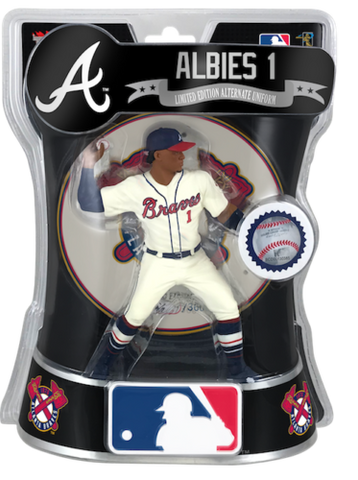 Ozzie Albies Atlanta Braves Imports Dragon Baseball Action Figure 6" LE /3600