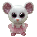 Nina Mouse Pink TY Beanie Boos Plush stuffed animal 13" Medium New with Tags