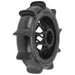 Pro- Line PRO1023810 Roost MX Sand/Snow Paddle Motorcycle Tire Mounted on Black Wheel for Promoto-MX Rear
