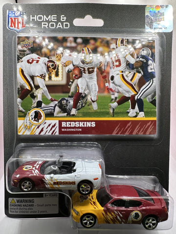 Washington Redskins Upper Deck Collectibles Home/Road 2 Pk Corvette/Charger