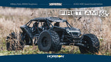 Arrma ARA7618T1 Fireteam 6S 4WD BLX 1/7 RC Truck Black