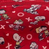 Loungefly Peanuts Snoopy Valentine's Day Charm Crossbody Bag