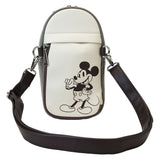 Loungefly Disney Mickey & Friends Canvas Drink Holder Crossbody Bag