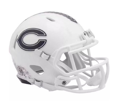 Chicago Bears 2024 Salute To Service Alternate Riddell Speed Mini Helmet New in Box