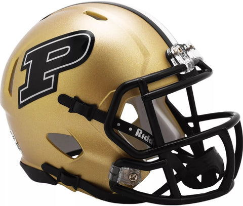 Purdue Boilermakers Riddell NCAA Gold 2023 Speed Mini Helmet New in Box