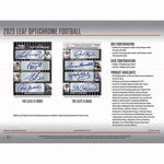 2025 Leaf Optichrome Football Jumbo Hobby Box
