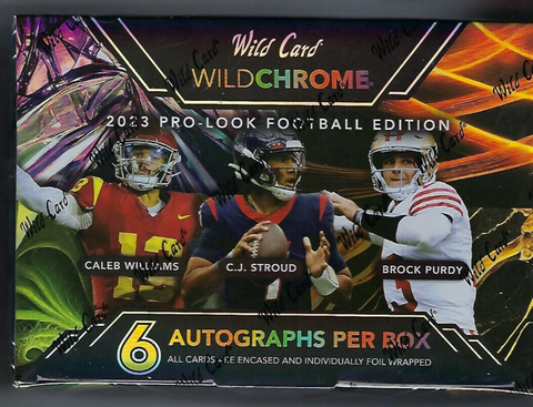 2023 Wild Card Wildchrome Pro-Look Football Edition Hobby Box