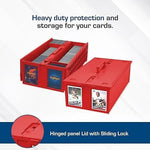BCW 1600 ct 2 Row Collectible Card Bin Red