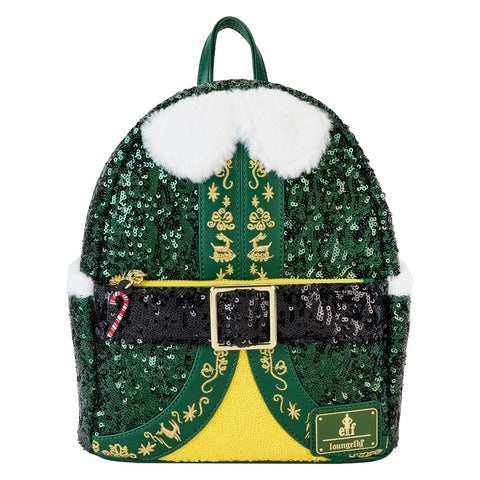 Loungefly WB Elf Buddy Sequin Cosplay Mini Backpack