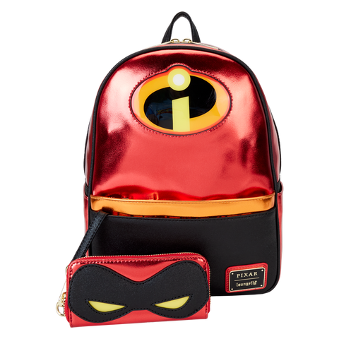 Loungefly Pixar The Incredibles 20th Anniversary Light Up Mini Backpack.