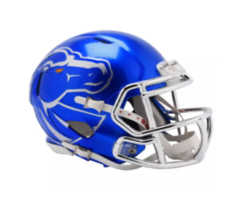 Boise State Broncos Blue 2024 NCAA Riddell Mini Helmet New in Box