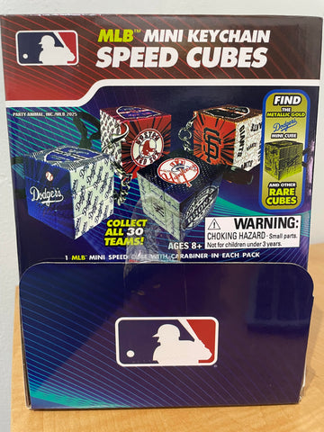 Party Animal MLB 2025 Mini Keychain Speed Cubes Surprise 30 Pack Box
