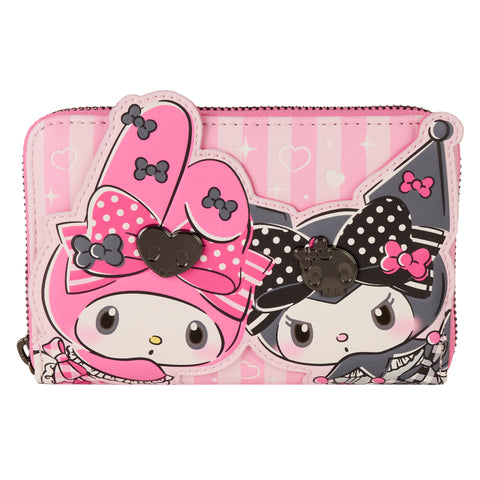 Loungefly Sanrio My Melody and Kuromi Zip Around Wallet