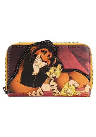 Loungefly Disney Lion King Villains Scene Scar Zip Around Wallet