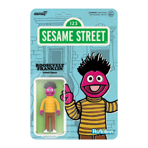 Sesame Street Roosevelt Franklin Super7 Reaction Action Figure
