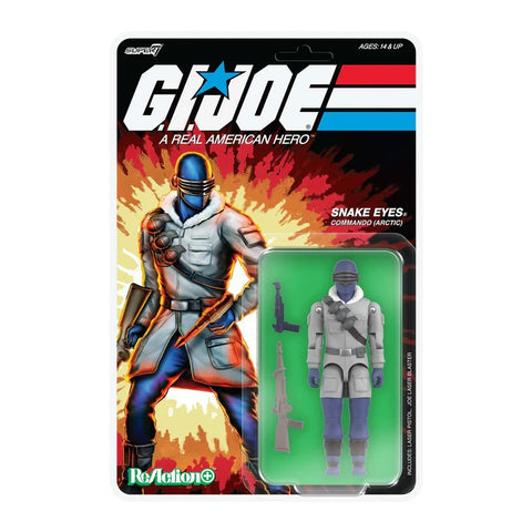 Arctic Snake Eyes G.I. Joe Super7 ReAction+ Action Figure