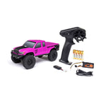 AXIAL AXI-1219T3 1/24 SCX24 Base Camp 4WD Rock Crawler Brushed RTR with Battery & Charger, Pink