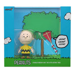 Charlie Brown and the Kite Eating Tree Peanuts Super 7 Reaction Action Figure Diorama Box